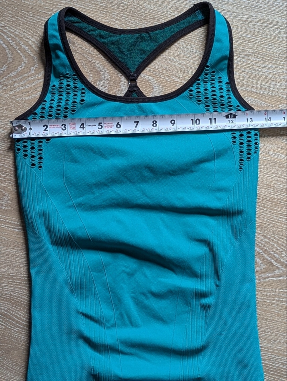 NUX‎ For Ahnu Yogasport Teal Athletic Tank Racerback Built-in Bra - Picture 7 of 8